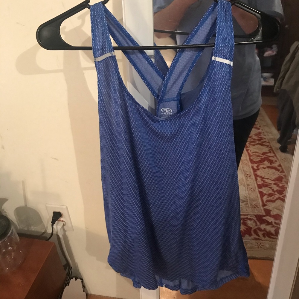 Women’s blue athletic tank top